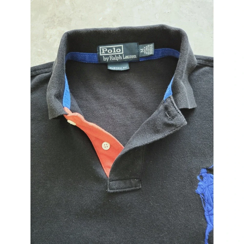 VTG‎ POLO RALPH LAUREN CUSTOM FIT BIG PONY POLO SHIRT MEN'S SIZE M